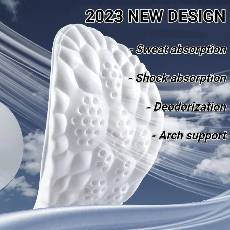 4D Massage Insoles – Soft Orthopaedic Shoe Inserts for Running & Everyday Comfort (Unisex)