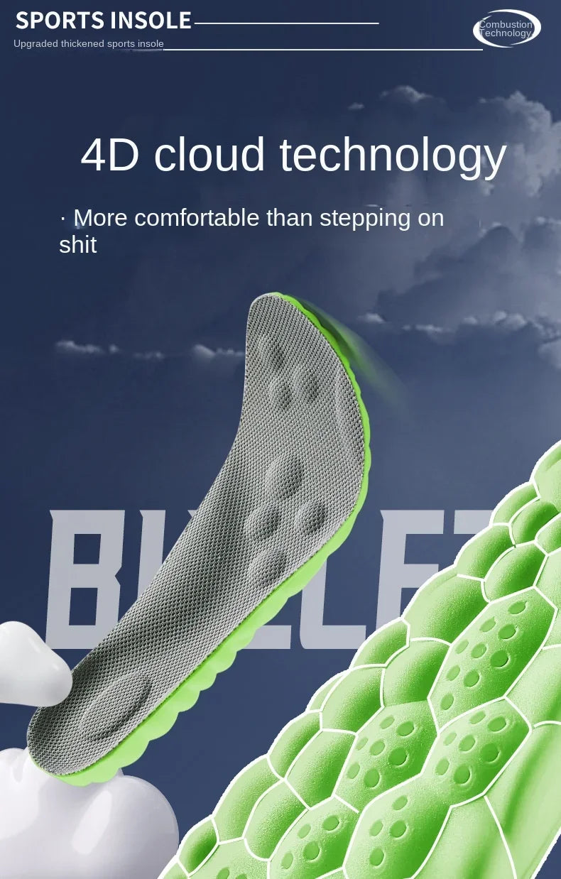 4D Massage Insoles – Soft Orthopaedic Shoe Inserts for Running & Everyday Comfort (Unisex)