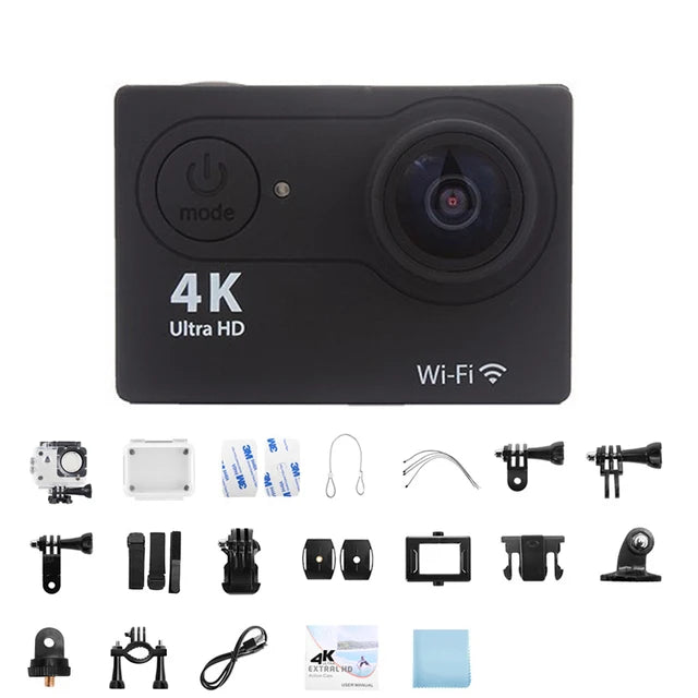 Action Camera with Wi‑Fi & Waterproof