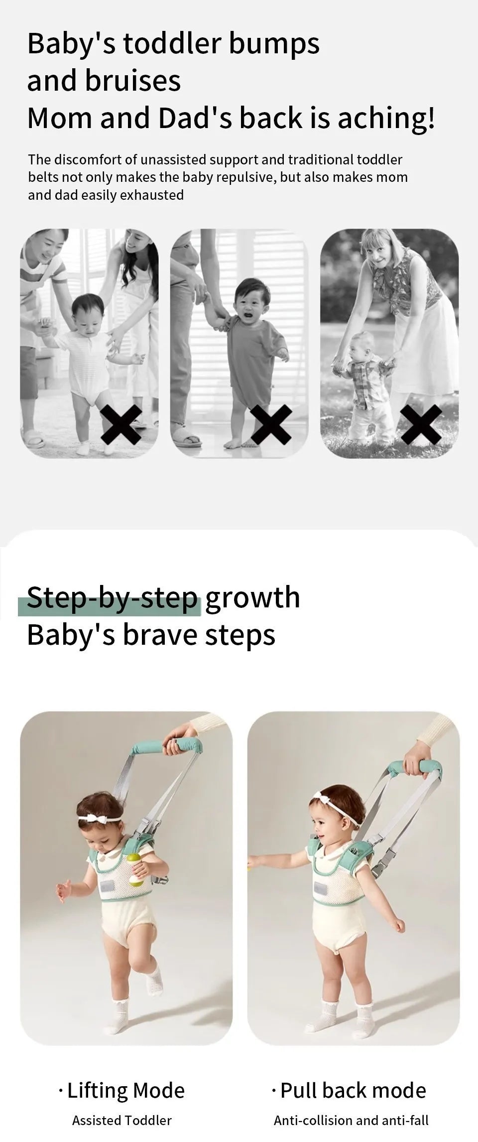 Baby Walking Harness – Infant Learning Support Belt