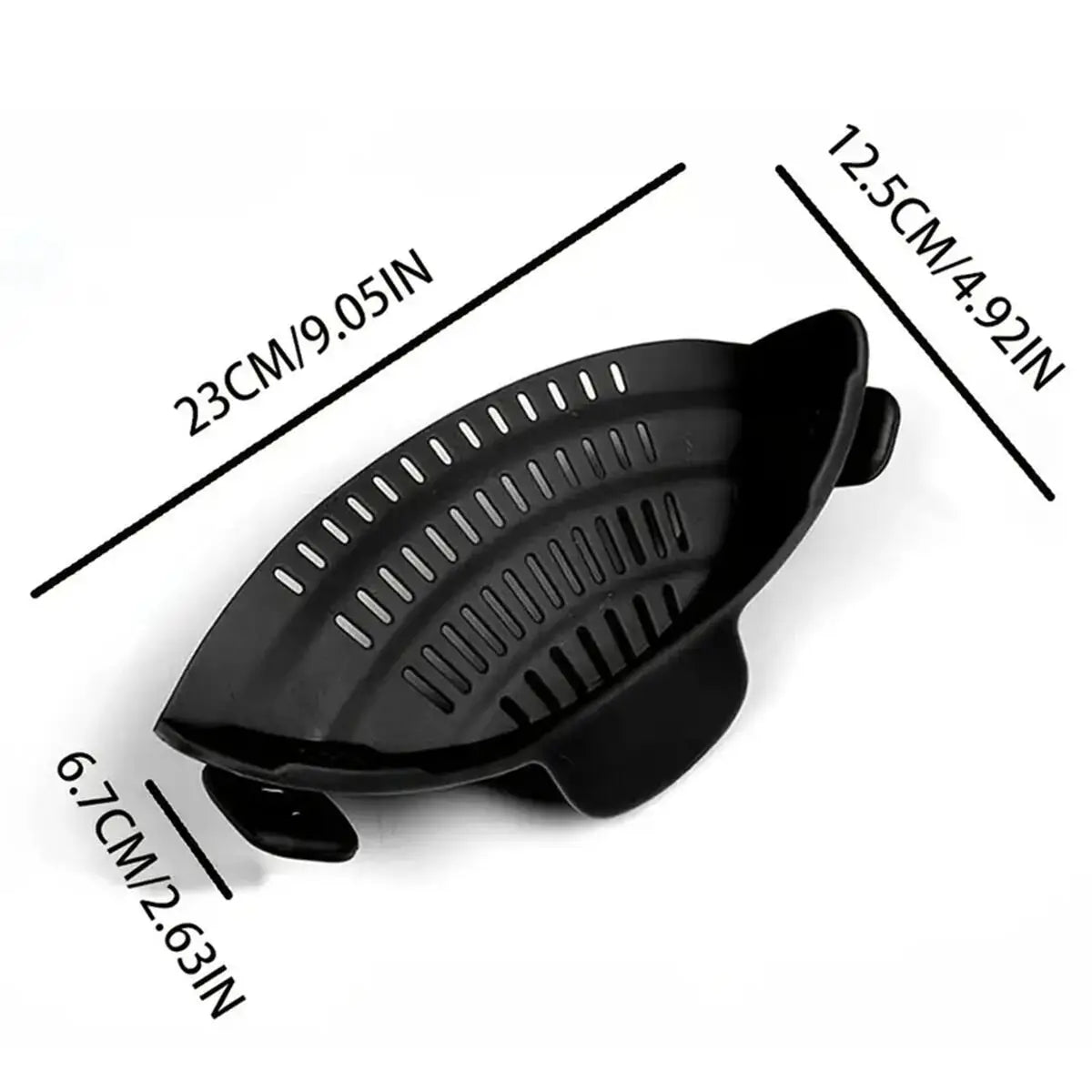Adjustable Clip-On Silicone Pot Strainer – Fits Pans, Pots & Bowls