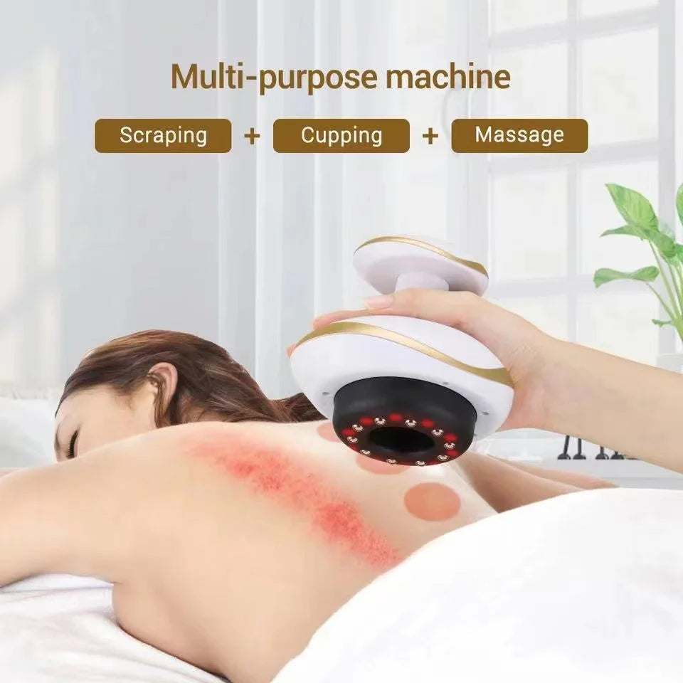 Electric Gua Sha & Cupping Massager – Anti-Cellulite Vacuum Suction with Heat