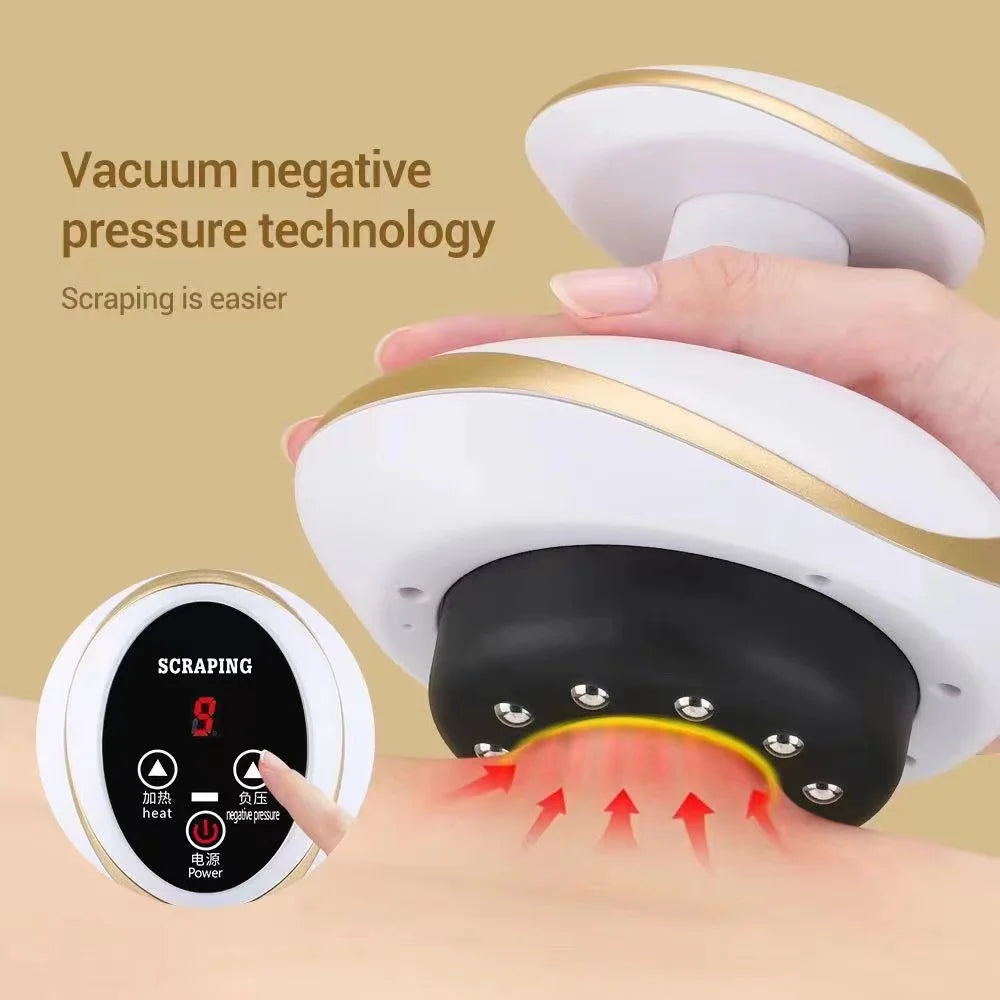 Electric Gua Sha & Cupping Massager – Anti-Cellulite Vacuum Suction with Heat