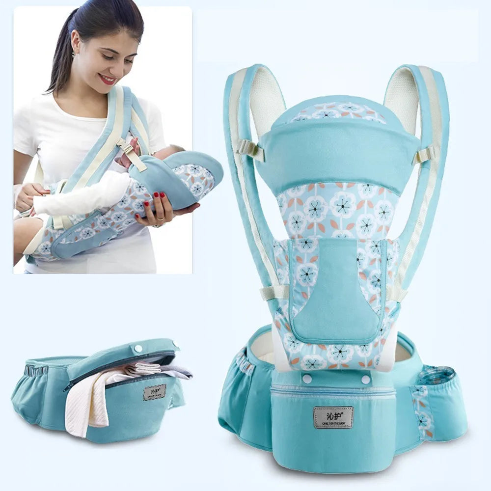 Ergonomic Baby Carrier Backpack – Hipseat Front-Facing Sling Wrap