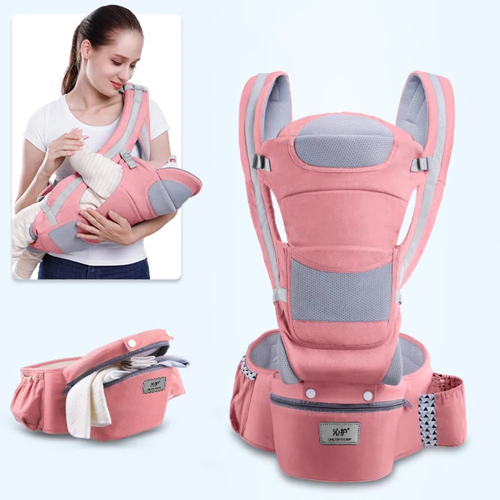 Ergonomic Baby Carrier Backpack – Hipseat Front-Facing Sling Wrap