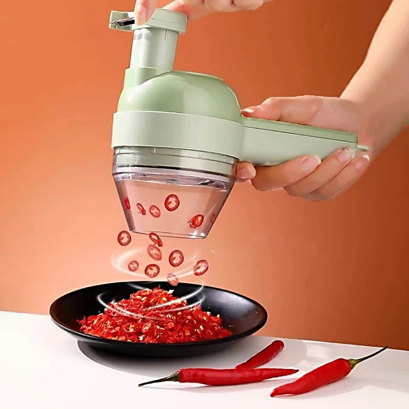 Turbo Chef 5-in-1 – Rechargeable Portable Food Processor for Effortless Cooking