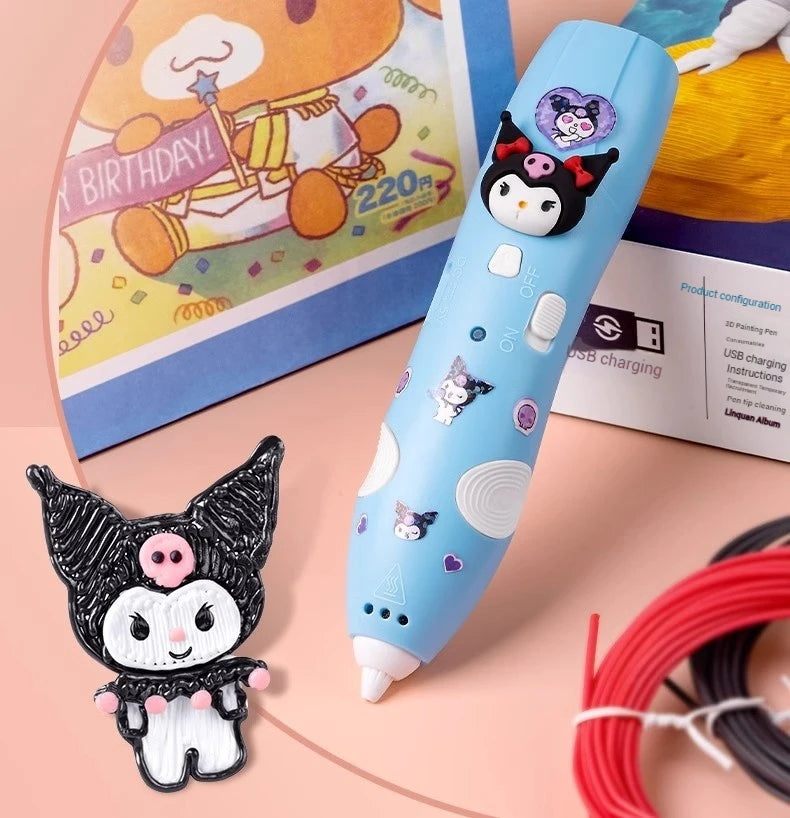 New Sanrio Kurumi 3d Printing Pen Childrens Toy Girls