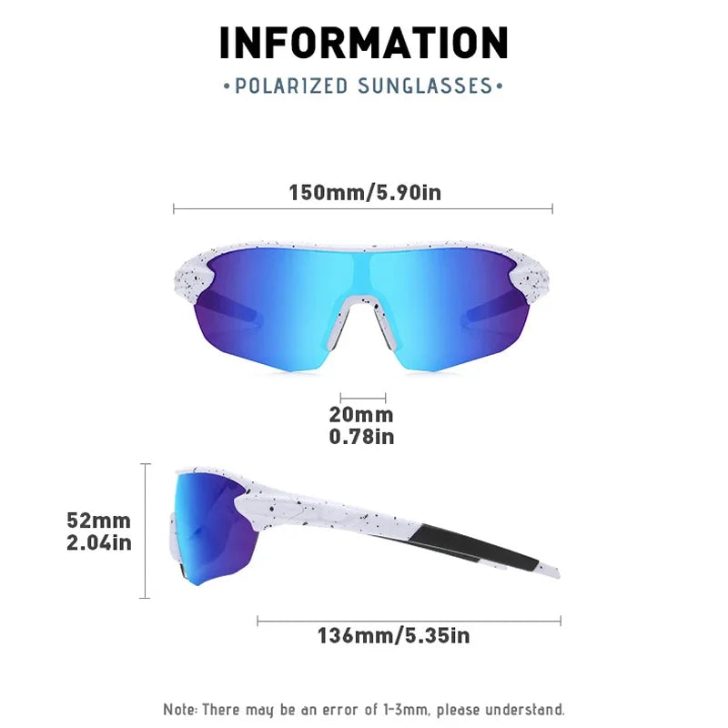 Men Women Cycling Glasses Polarized Sports Sunglasses for UV400.