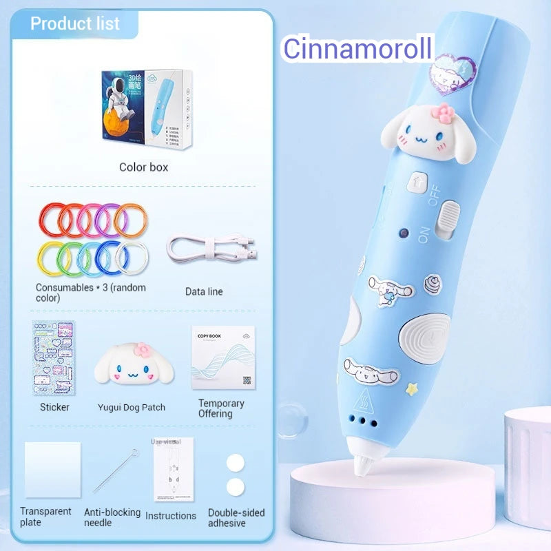 New Sanrio Kurumi 3d Printing Pen Childrens Toy Girls