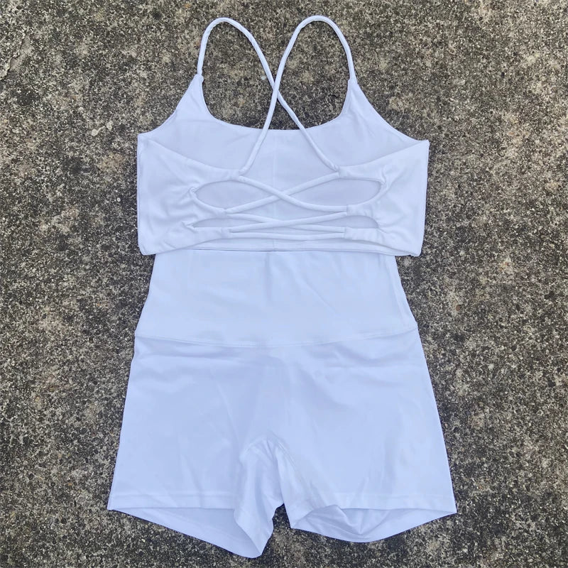 2 Piece Yoga Shorts Set Gym Sports Set Women fitness.