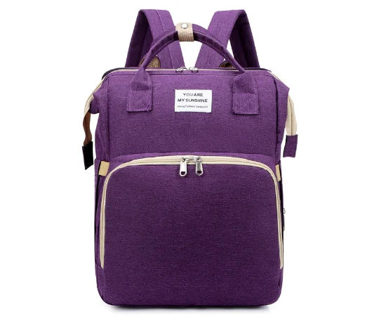 3‑in‑1 Mummy Bag with Foldable Baby Bed