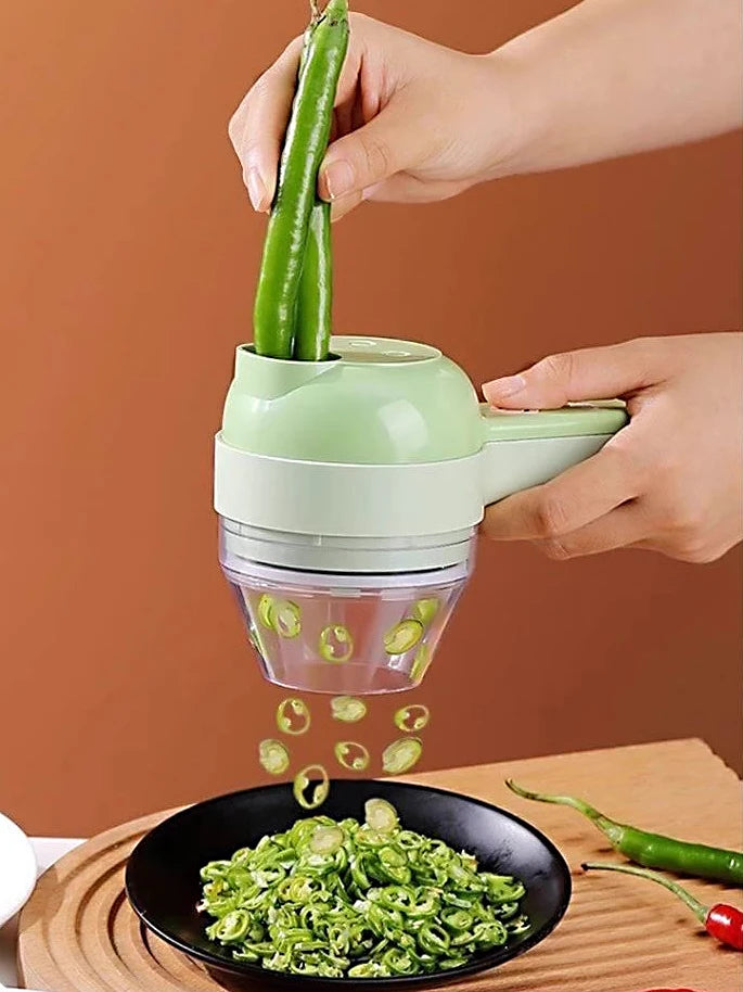 Turbo Chef 5-in-1 – Rechargeable Portable Food Processor for Effortless Cooking