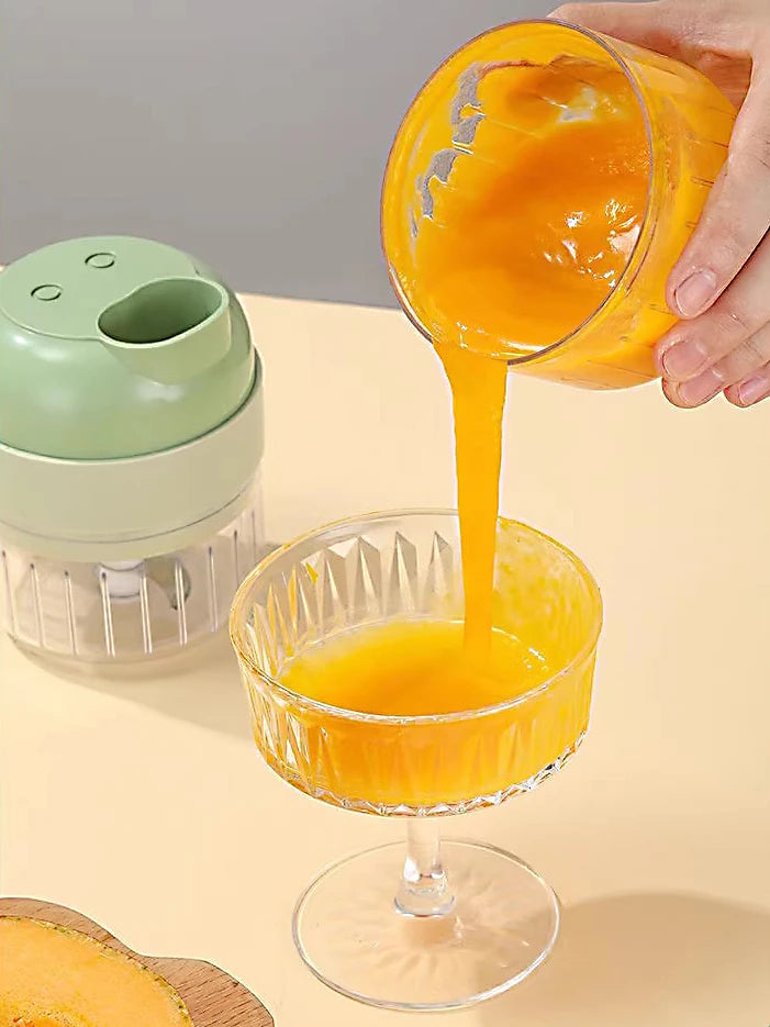 Turbo Chef 5-in-1 – Rechargeable Portable Food Processor for Effortless Cooking