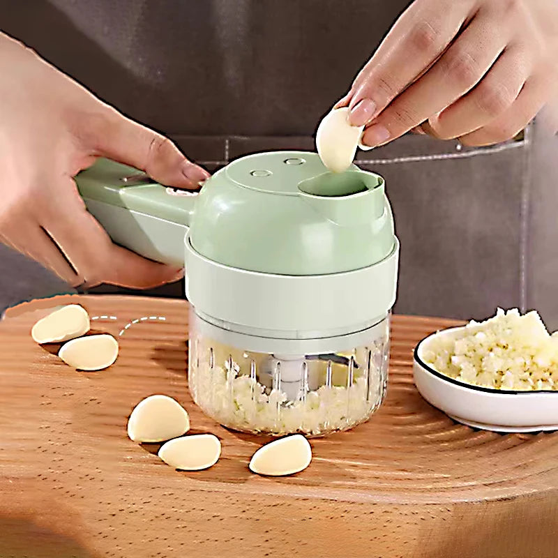 Turbo Chef 5-in-1 – Rechargeable Portable Food Processor for Effortless Cooking