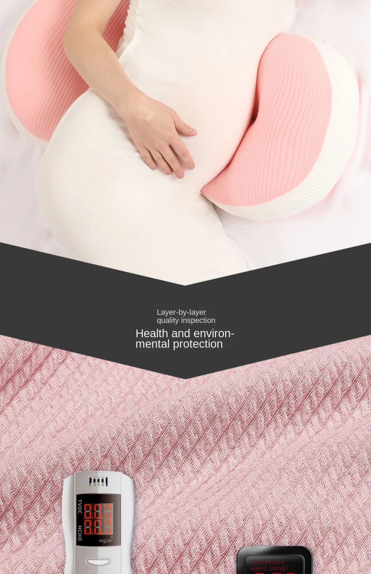 U-Shaped Pregnancy Pillow – Support for Side Sleepers