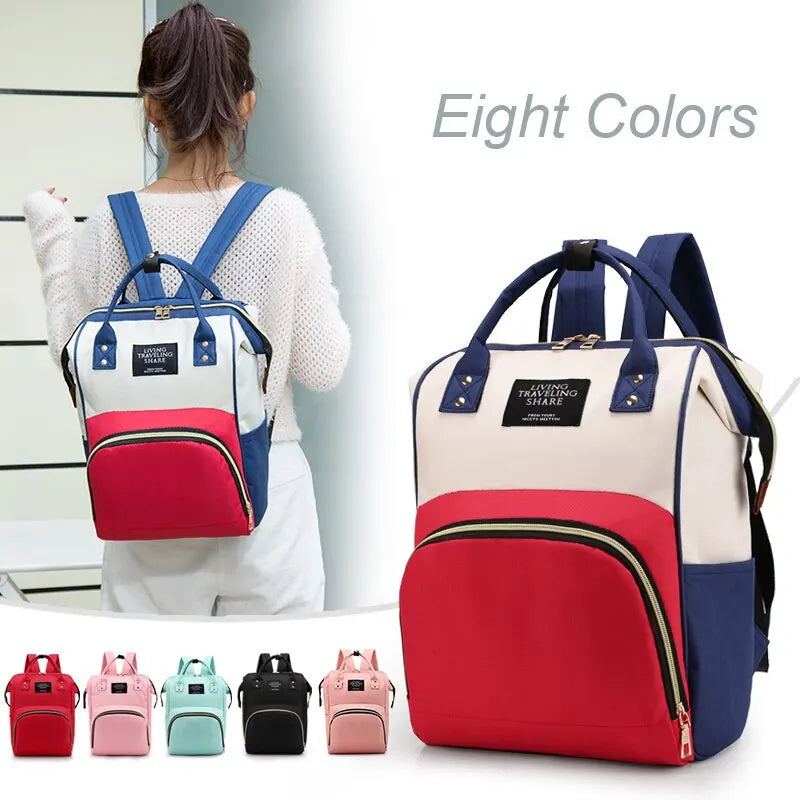 Waterproof Mummy Backpack – Large Capacity Diaper Bag