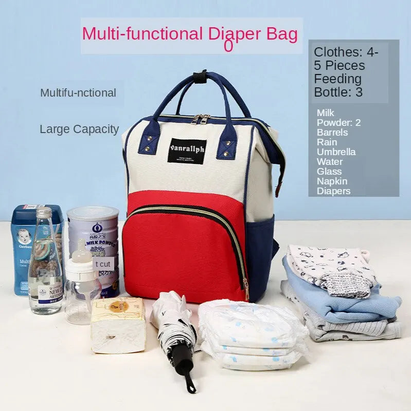 Waterproof Mummy Backpack – Large Capacity Diaper Bag