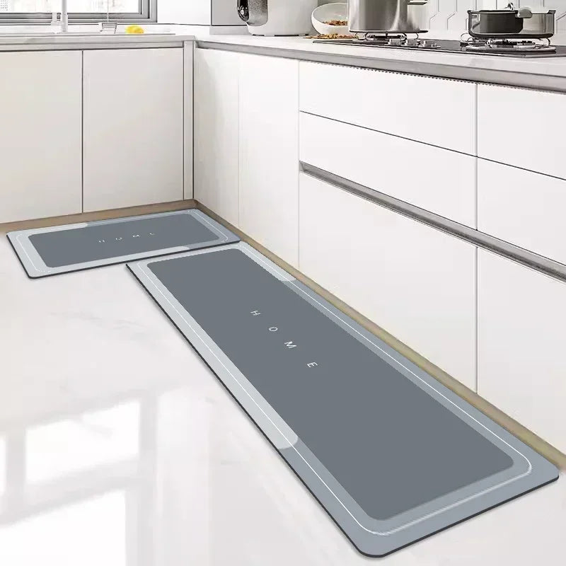 Diatomite Non-Slip Kitchen Rug – Super Absorbent Long Floor Mat
