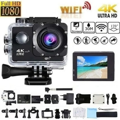Action Camera with Wi‑Fi & Waterproof