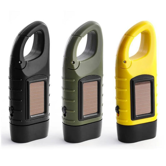 Never Be Left in the Dark – Solar & Hand‑Crank LED Flashlight