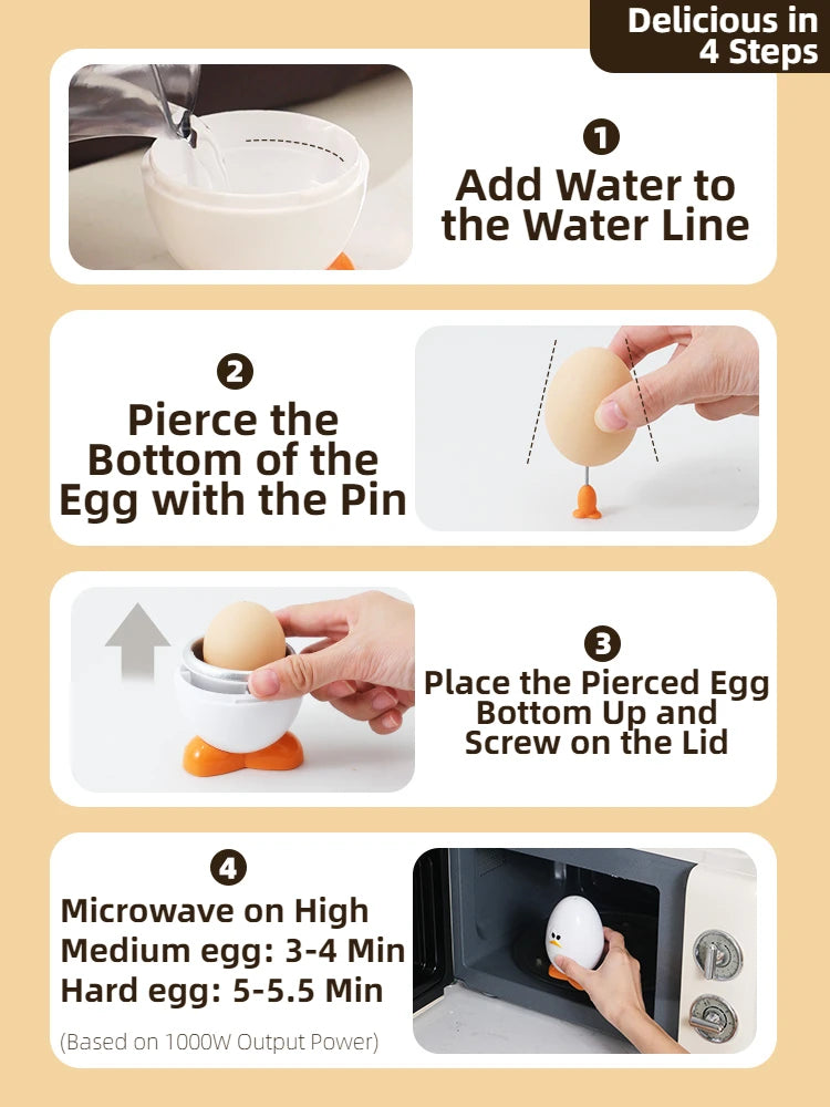 QuickBoil Microwave Egg Cooker – Fast Egg Prep