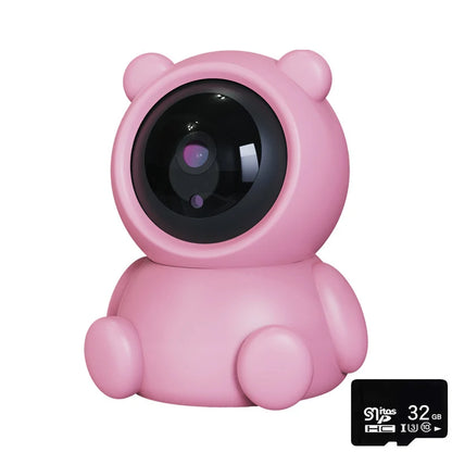 5MP Baby Security Camera WiFi IP, Bear CCTV Surveillance.