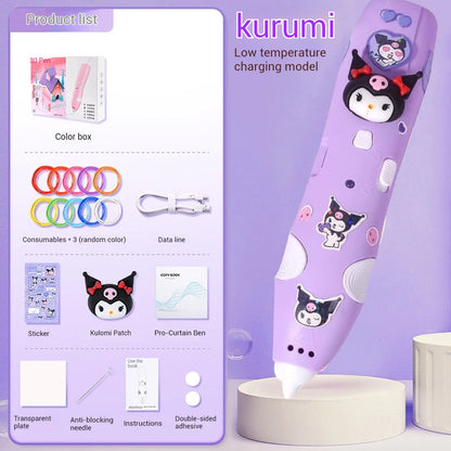 New Sanrio Kurumi 3d Printing Pen Childrens Toy Girls