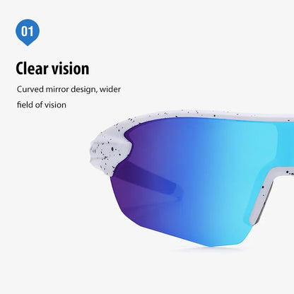Men Women Cycling Glasses Polarized Sports Sunglasses for UV400.
